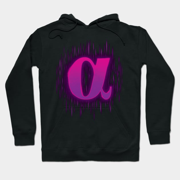 Greek Alpha - Pinky Purple Hoodie by DCLawrenceUK